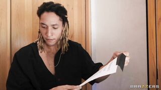 Busty Lily Lou and Little Puck are fucking hard lucky guy for facial