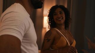 Brown girl Tahlia Lane has some sensual relief with her husband